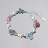 S925 Sterling Silver Pearl Crystal Bracelet Jewelry for Women