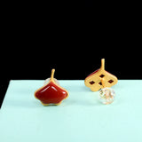S925 Sterling Silver Ginkgo Leaf Earrings