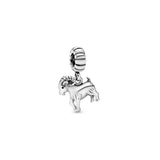 Real Silver 925 Zodiac Dragon Charm Bead Pendant for DIY Jewelry Making