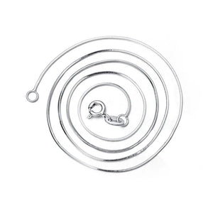 Real Silver 925 Snake Bones Shape Necklace for Women