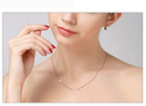 Real Silver 925 Snake Bones Shape Necklace for Women