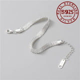 Real Silver Bracelet for Women 925 Sterling Silver Wedding Bride Jewelry