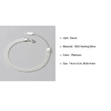 Real Silver Bracelet for Women 925 Sterling Silver Wedding Bride Jewelry