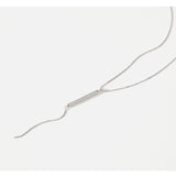 Silver Geometric Tassel Choker Necklace For Women Minimalist Fine Jewelry