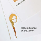 Silver Plated Woman Face Pendant Earring Charms