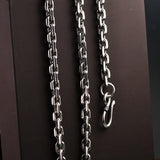 S925 Pure Silver Classic Round Chain Necklace For Men Women