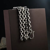 S925 Pure Silver Classic Round Chain Necklace For Men Women