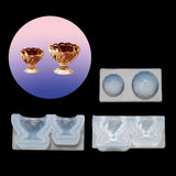 Small 3D Glass Goblet Cup Silicone Resin Mold Set DIY Resin Art Craft Tools