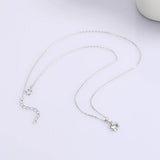 925 Silver Pendant Necklace with Cubic Zirconia for Young Girls