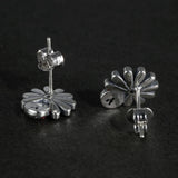 Sterling Silver 925 Daisy & Insects Earrings For Women Ladies