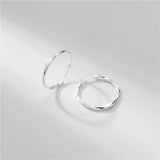 925 Silver Plated Hoop Earrings Bride Wedding Jewelry