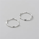 925 Silver Plated Hoop Earrings Bride Wedding Jewelry