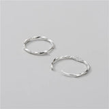925 Silver Plated Hoop Earrings Bride Wedding Jewelry