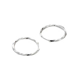 925 Silver Plated Hoop Earrings Bride Wedding Jewelry