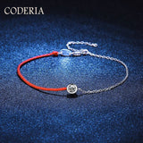 Sterling Silver Moissanite Bubble Bracelet Platinum Plated Lucky Bracelet