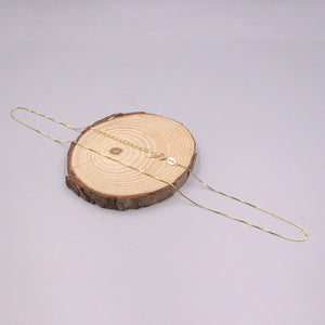 Real Silver Necklace Women Gold-color Chain 0.7mm 925 Box Necklace