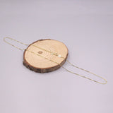 Real Silver Necklace Women Gold-color Chain 0.7mm 925 Box Necklace