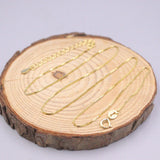 Real Silver Necklace Women Gold-color Chain 0.7mm 925 Box Necklace