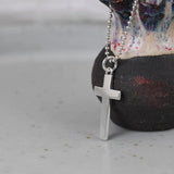 Sterling Silver Cross Necklace Pendant for Women Men Lover
