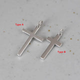 Sterling Silver Cross Necklace Pendant for Women Men Lover