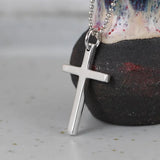 Sterling Silver Cross Necklace Pendant for Women Men Lover