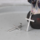Sterling Silver Cross Necklace Pendant for Women Men Lover