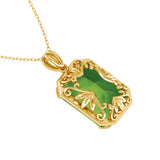 Sterling Silver Peridot Birthstone Necklace Pendant