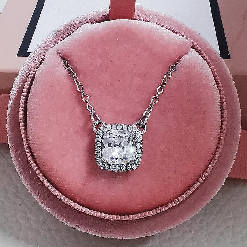 Sterling Silver Necklace & Pendant Set for Women