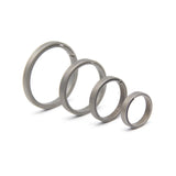 Titanium Alloy Side Push Key Ring Lightweight Metal Car Key Chain