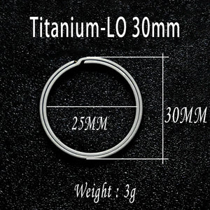 Titanium Alloy Side Push Key Ring Lightweight Metal Car Key Chain