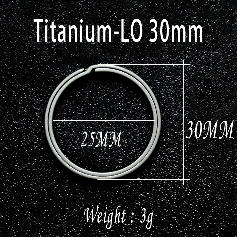 Titanium Alloy Side Push Key Ring Lightweight Metal Car Key Chain