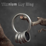 Titanium Alloy Side Push Key Ring Lightweight Metal Car Key Chain