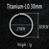 Titanium Alloy Side Push Key Ring Lightweight Metal Car Key Chain