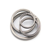 Titanium Alloy Side Push Key Ring Lightweight Metal Car Key Chain