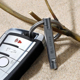 Titanium Lettering Anti-lost Car Keychains Break Glass Escape Key Rings