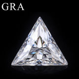 Triangle Cut Loose Moissanite Diamond 0.3-3ct D VVS1 Lab Grown