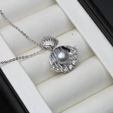 Real Freshwater Pendant Necklace Anniversary Gift With Chain