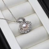 Real Freshwater Pendant Necklace Anniversary Gift With Chain