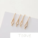 Copper Plated Diamond Earrings DIY Hand-Made Accessories