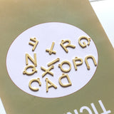 Copper English Letters Pendant for DIY Jewelry