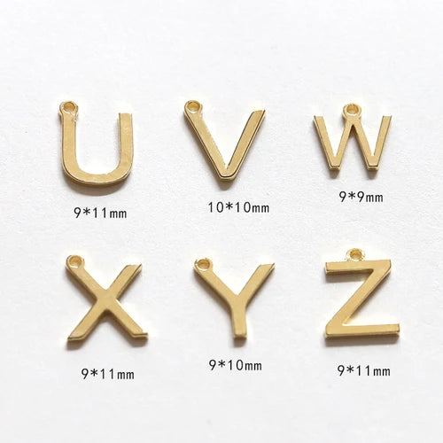 Copper English Letters Pendant for DIY Jewelry