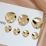Copper Wave Round Pendant DIY Jewelry Earrings Materials