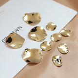 Copper Wave Round Pendant DIY Jewelry Earrings Materials