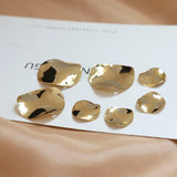 Copper Wave Round Pendant DIY Jewelry Earrings Materials