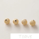 DIY Frosted Round Beads for Sweater Making