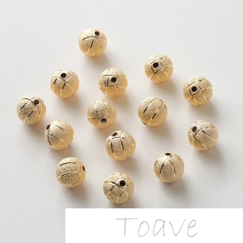 DIY Frosted Round Beads for Sweater Making