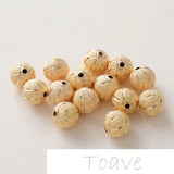 DIY Frosted Round Beads for Sweater Making