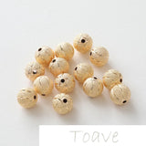 DIY Frosted Round Beads for Sweater Making