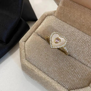Geometric Zircon Opening Ring Hand Accessories