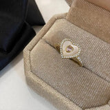 Geometric Zircon Opening Ring Hand Accessories